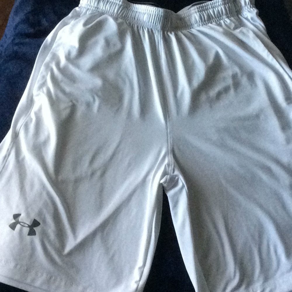 White Under Armour shorts